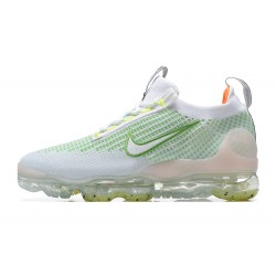 Nike Air VaporMax 2021 Flyknit Unisex White Green FD0871-100 Shoes 