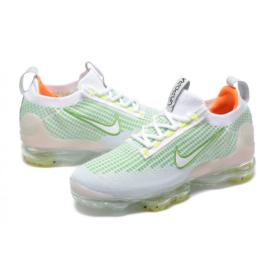 Nike Air VaporMax 2021 Flyknit Unisex White Green FD0871-100 Shoes