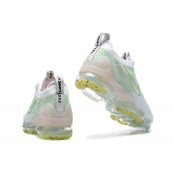 Nike Air VaporMax 2021 Flyknit Unisex White Green FD0871-100 Shoes 