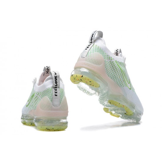 Nike Air VaporMax 2021 Flyknit Unisex White Green FD0871-100 Shoes