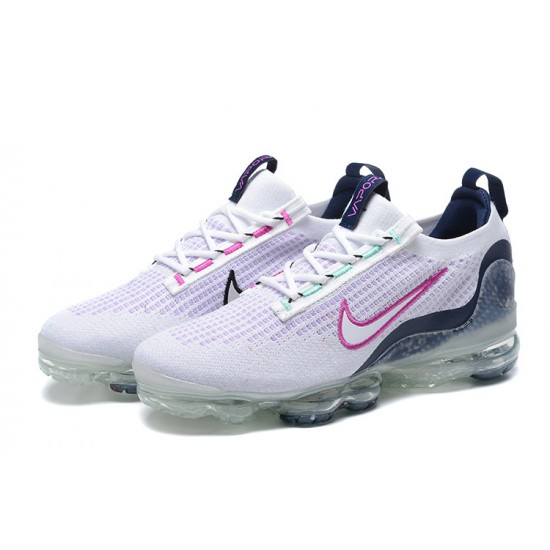 Nike Air VaporMax 2021 Flyknit Unisex White Pink DB1550-105 Shoes