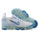 Nike Air VaporMax 2021 Flyknit Unisex White and Blue Shoes