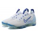 Nike Air VaporMax 2021 Flyknit Unisex White and Blue Shoes