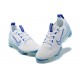 Nike Air VaporMax 2021 Flyknit Unisex White and Blue Shoes