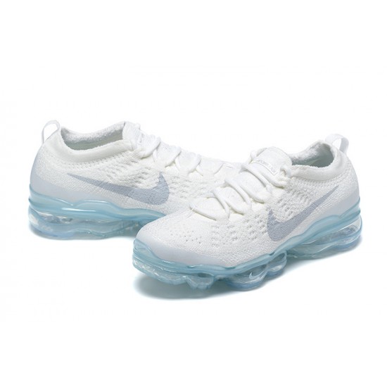 Nike Air VaporMax 2023 Flyknit Pure Unisex Platinum White Blue DV1678-002 Shoes