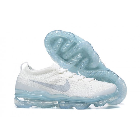 Nike Air VaporMax 2023 Flyknit Pure Unisex Platinum White Blue DV1678-002 Shoes