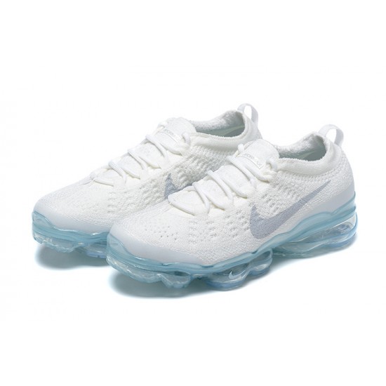 Nike Air VaporMax 2023 Flyknit Pure Unisex Platinum White Blue DV1678-002 Shoes