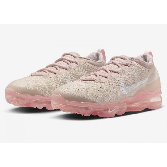 Nike Air VaporMax 2023 Flyknit Womens Oatmeal Pink DV6840-101 Shoes