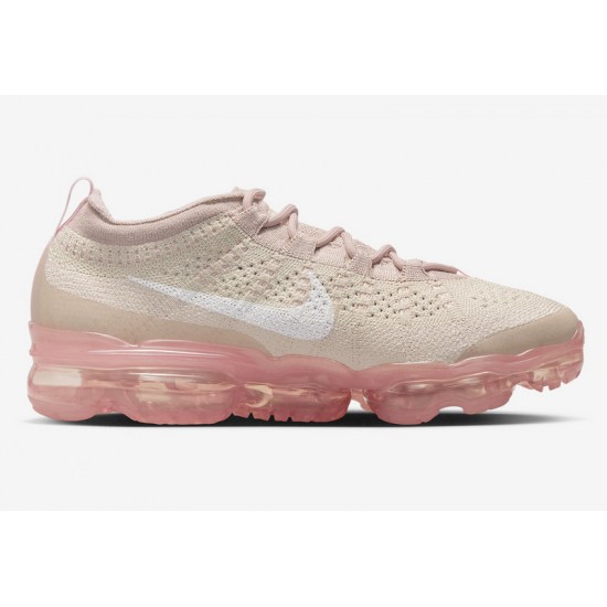 Nike Air VaporMax 2023 Flyknit Womens Oatmeal Pink DV6840-101 Shoes