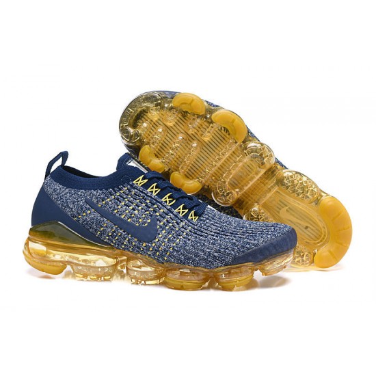 Nike Air VaporMax Flyknit 3 Womens/Mens Blue Yellow  footwear AJ6900-444