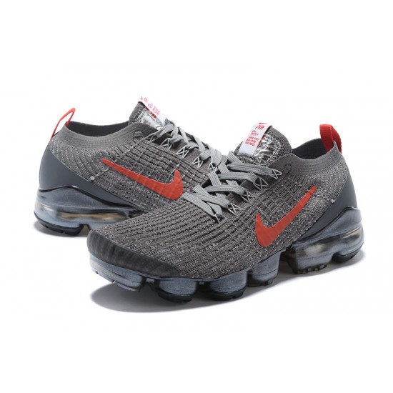 Nike Air VaporMax Flyknit 3 Womens/Mens Grey Red footwear CT1270-001