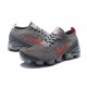 Nike Air VaporMax Flyknit 3 Womens/Mens Grey Red footwear CT1270-001