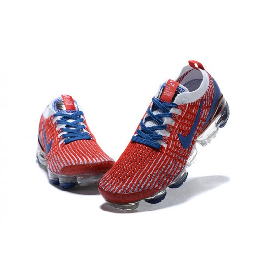 Nike Air VaporMax Flyknit 3 Womens/Mens Red Blue footwear CW5585-100