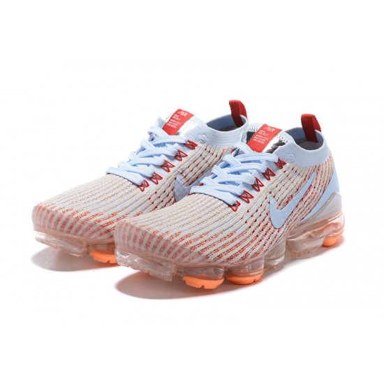 Nike Air VaporMax Flyknit 3 Womens/Mens White Orange footwear AJ6910-400