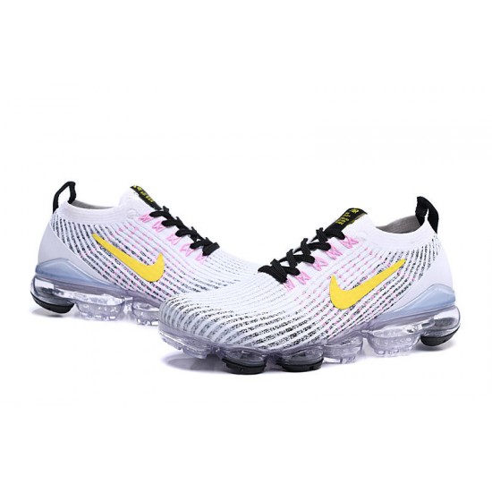 Nike Air VaporMax Flyknit 3 Womens/Mens White Yellow footwear AJ6900-103