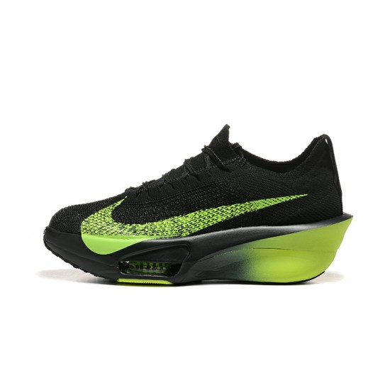 Nike Air Zoom Alphafly NEXT 3 Womens/Mens Black and Green footwear