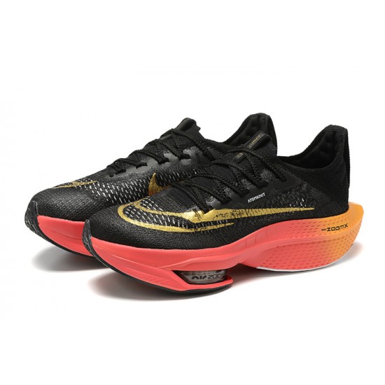 Nike Air Zoom Alphafly Next 2 Mens Black Gold footwear