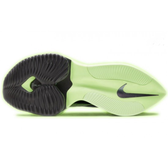 Nike Air Zoom Alphafly Next 2 Womens/Mens Black and Green footwear