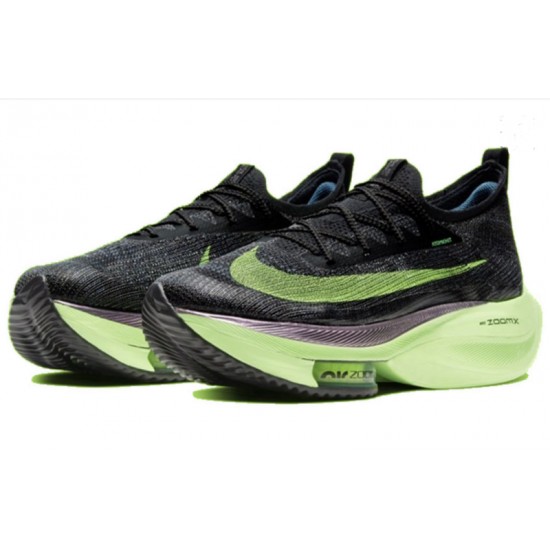 Nike Air Zoom Alphafly Next 2 Womens/Mens Black and Green footwear