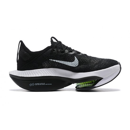 Nike Air Zoom Alphafly Next 2 Womens/Mens Black and White footwear