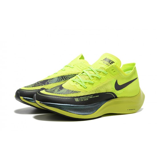 Nike ZoomX VaporFly NEXT Mens Chartreuse Black footwear