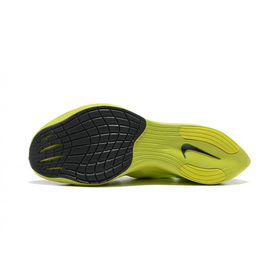 Nike ZoomX VaporFly NEXT Mens Chartreuse Black footwear