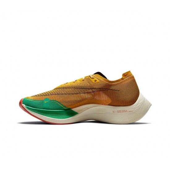 Nike ZoomX VaporFly NEXT Mens Yellow Green footwear