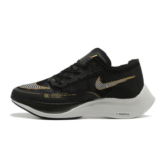 Nike ZoomX VaporFly NEXT Womens/Mens Black Gold footwear