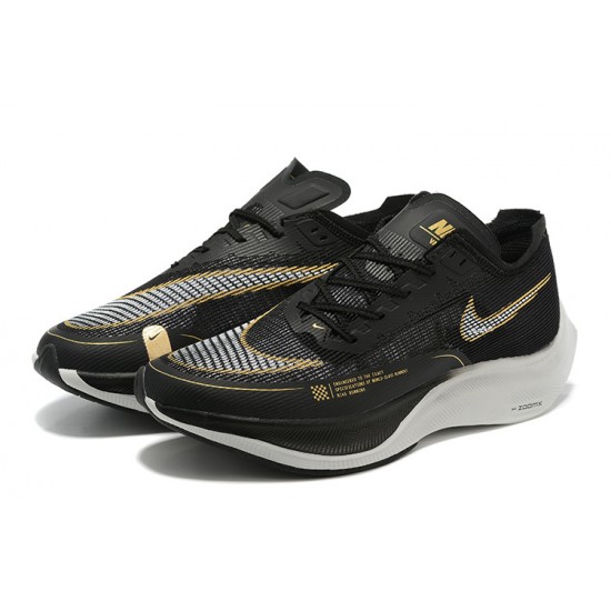 Nike ZoomX VaporFly NEXT Womens/Mens Black Gold footwear