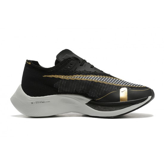 Nike ZoomX VaporFly NEXT Womens/Mens Black Gold footwear