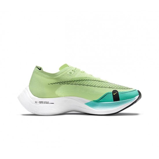 Nike ZoomX VaporFly NEXT Womens/Mens Green and Blue footwear