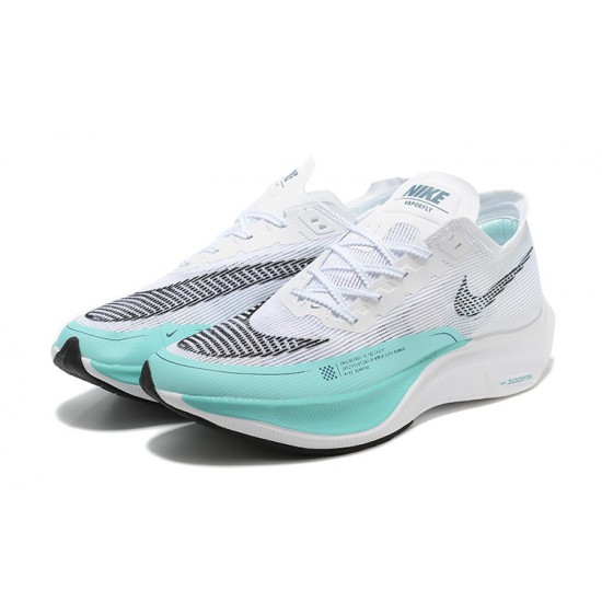 Nike ZoomX VaporFly NEXT Womens/Mens White Blue footwear