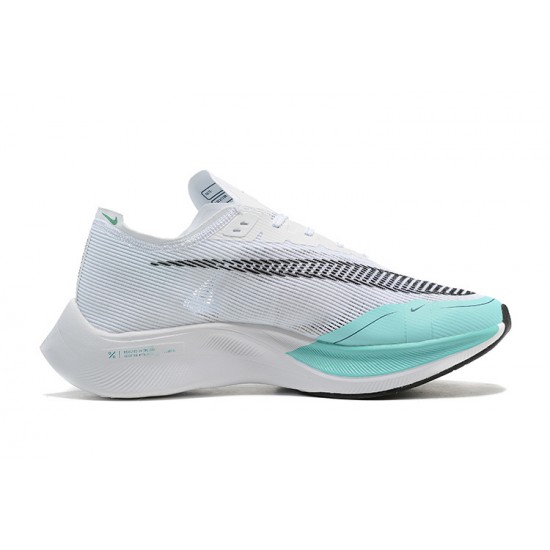 Nike ZoomX VaporFly NEXT Womens/Mens White Blue footwear