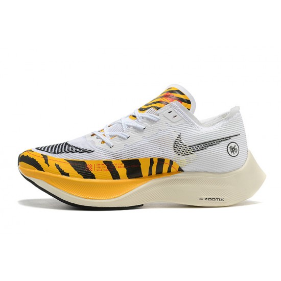 Nike ZoomX VaporFly NEXT Womens/Mens White Orange footwear