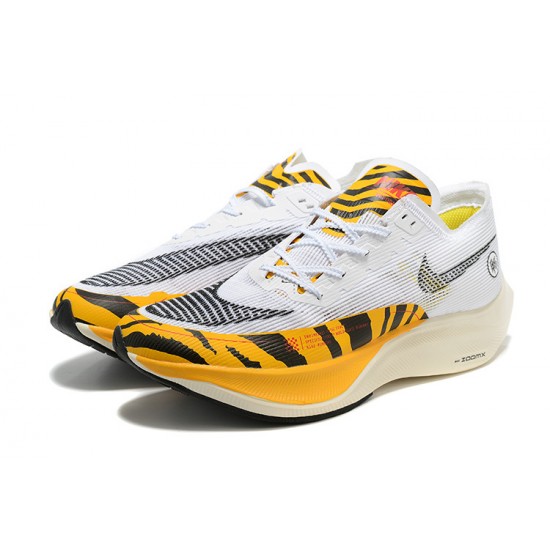 Nike ZoomX VaporFly NEXT Womens/Mens White Orange footwear