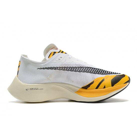 Nike ZoomX VaporFly NEXT Womens/Mens White Orange footwear