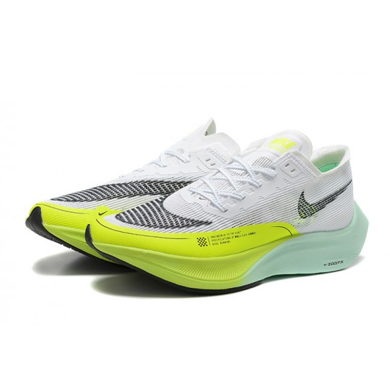 Nike ZoomX VaporFly NEXT Womens/Mens White Yellow footwear