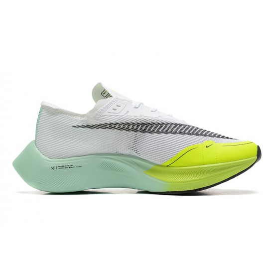 Nike ZoomX VaporFly NEXT Womens/Mens White Yellow footwear