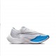 Nike ZoomX VaporFly NEXT Womens/Mens White and Blue footwear