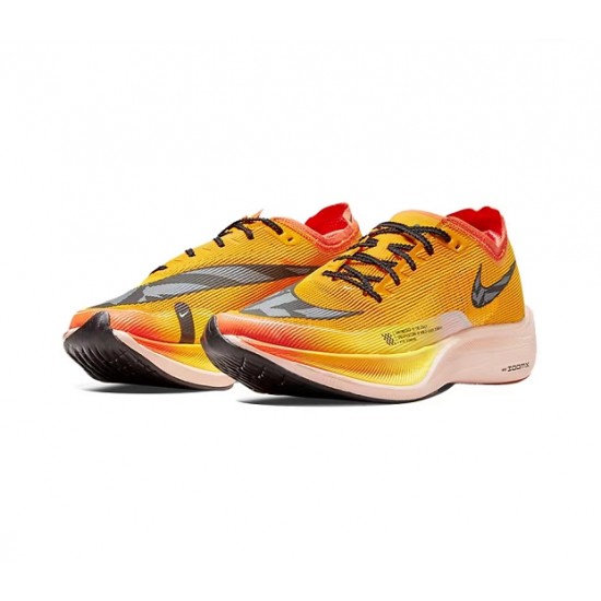 Nike ZoomX VaporFly NEXT Womens/Mens Yellow Black footwear