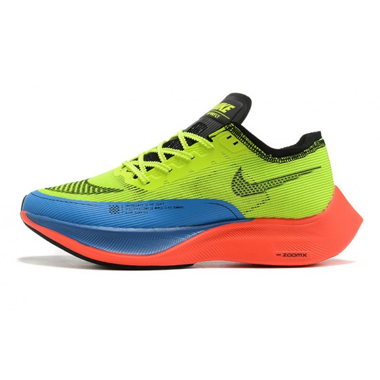 Nike ZoomX VaporFly NEXT Womens/Mens Yellow Blue footwear