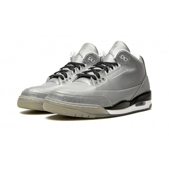 Nike Air Jordan 3 5LAB3 Mens Silver 631603-003 Shoes