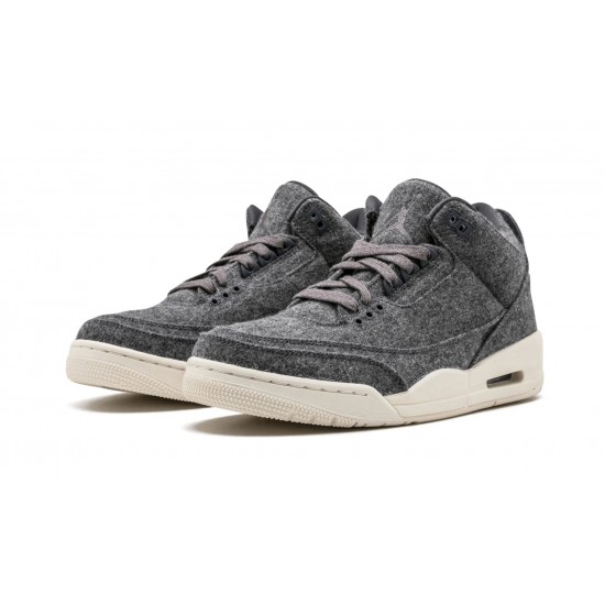 Nike Air Jordan 3 Retro Mens Wool 854263-004 Shoes